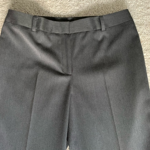 AK Anne Klein Stretch Straight Leg Trousers ~ Size 8 ~ Charcoal ~ Office Attire - Picture 4 of 14